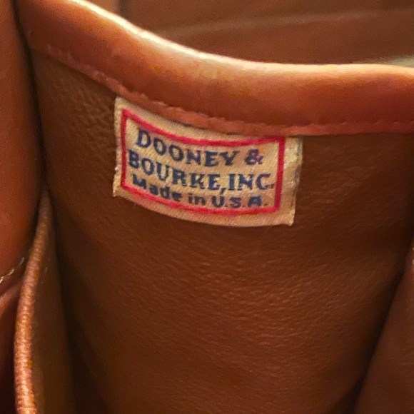 Vintage Dooney & Bourke All weather leather Green and Brown Leather Handbag - Picture 2 of 7